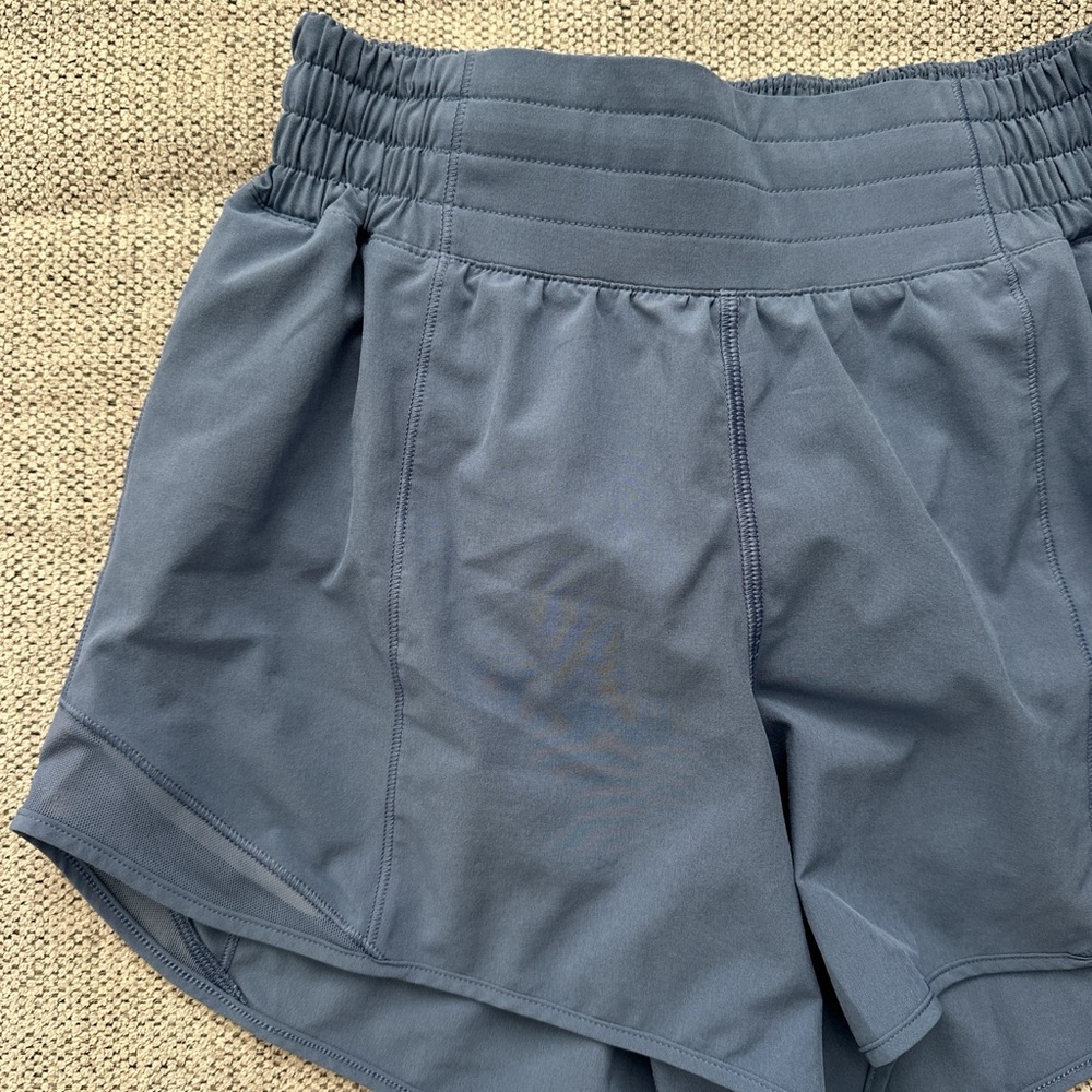 lululemon athletica Women's Slate Blue Athletic Shorts - Picture 3 of 5